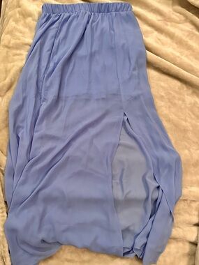 Forever 21 Periwinkle Blue Elastic Waist Skirt
